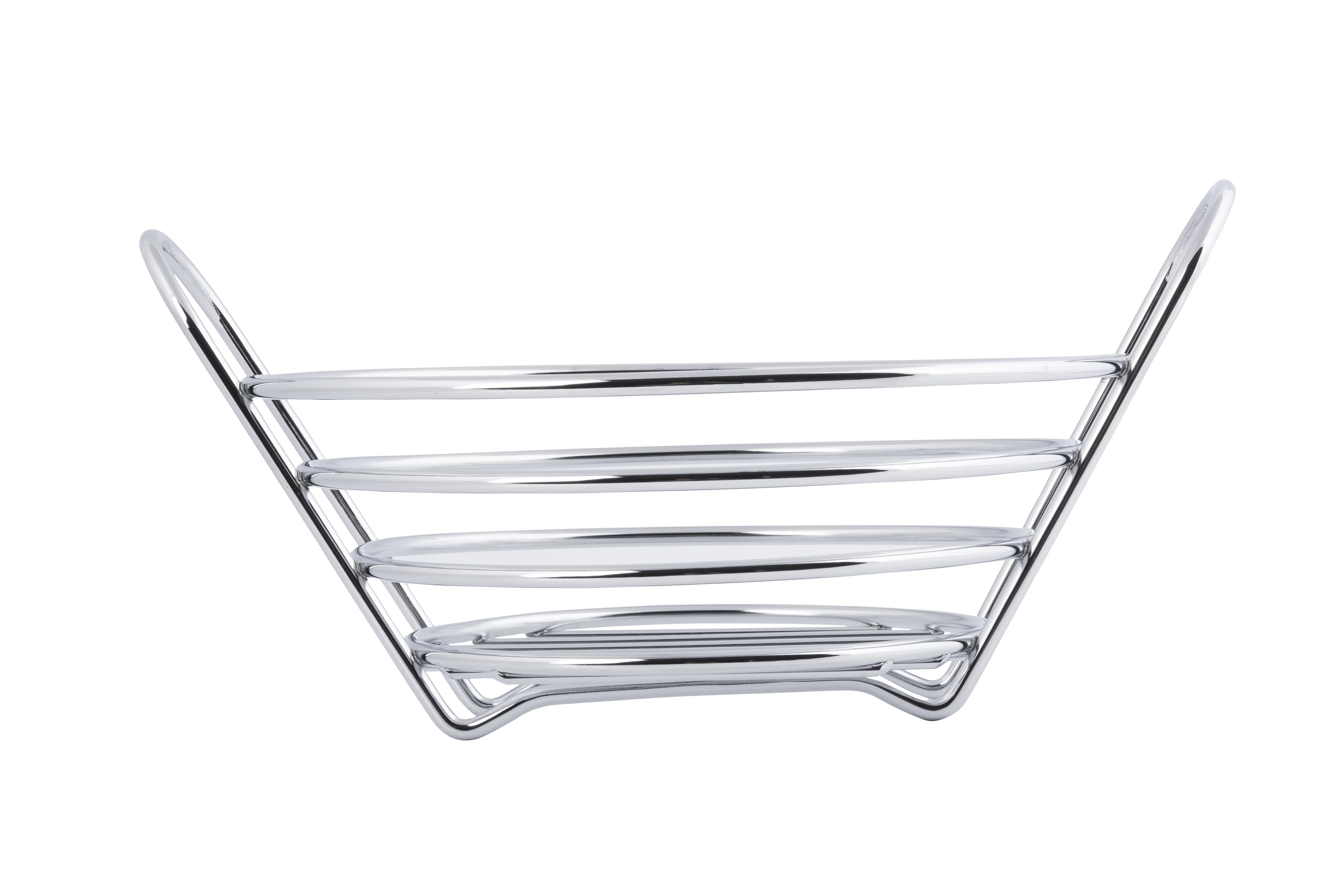 Tablecraft H71758 8 Inch Diameter Heavyweight Metal Serving Basket Round Tablecraft H71758 8 Inch Diameter Heavyweight Metal Serving Basket Round