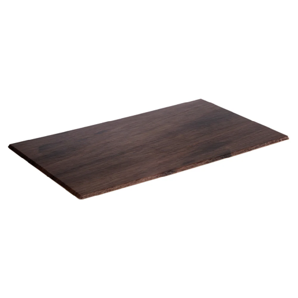 Libbey APS 84720 20 Inch Melamine Rectangular Tray Stackable Brown