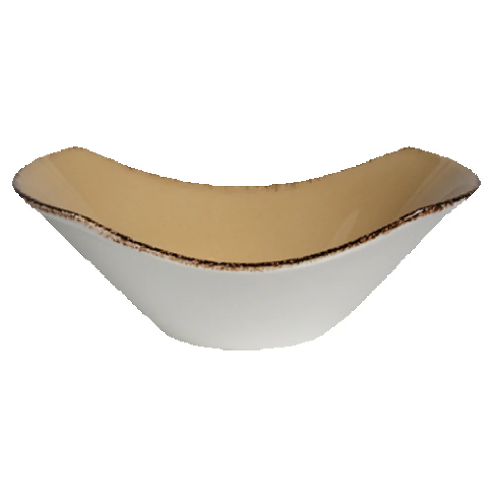 Steelite 11200583 2-1/2 Oz Scoop Bowl Boat Shape China Textured Glaze