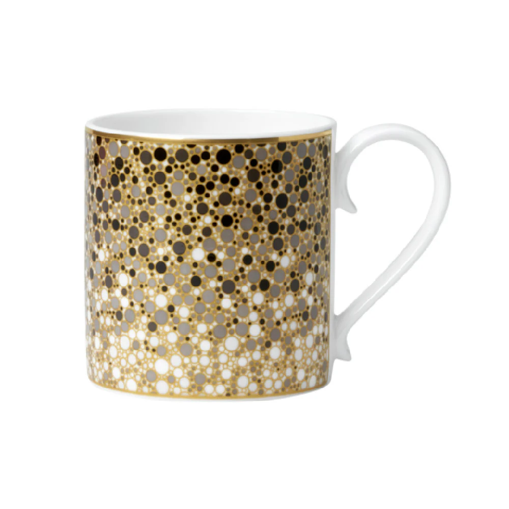 Steelite 82120AND0281 Mug 12.25 Oz Bone China Fizz Black Grey 12 Packs