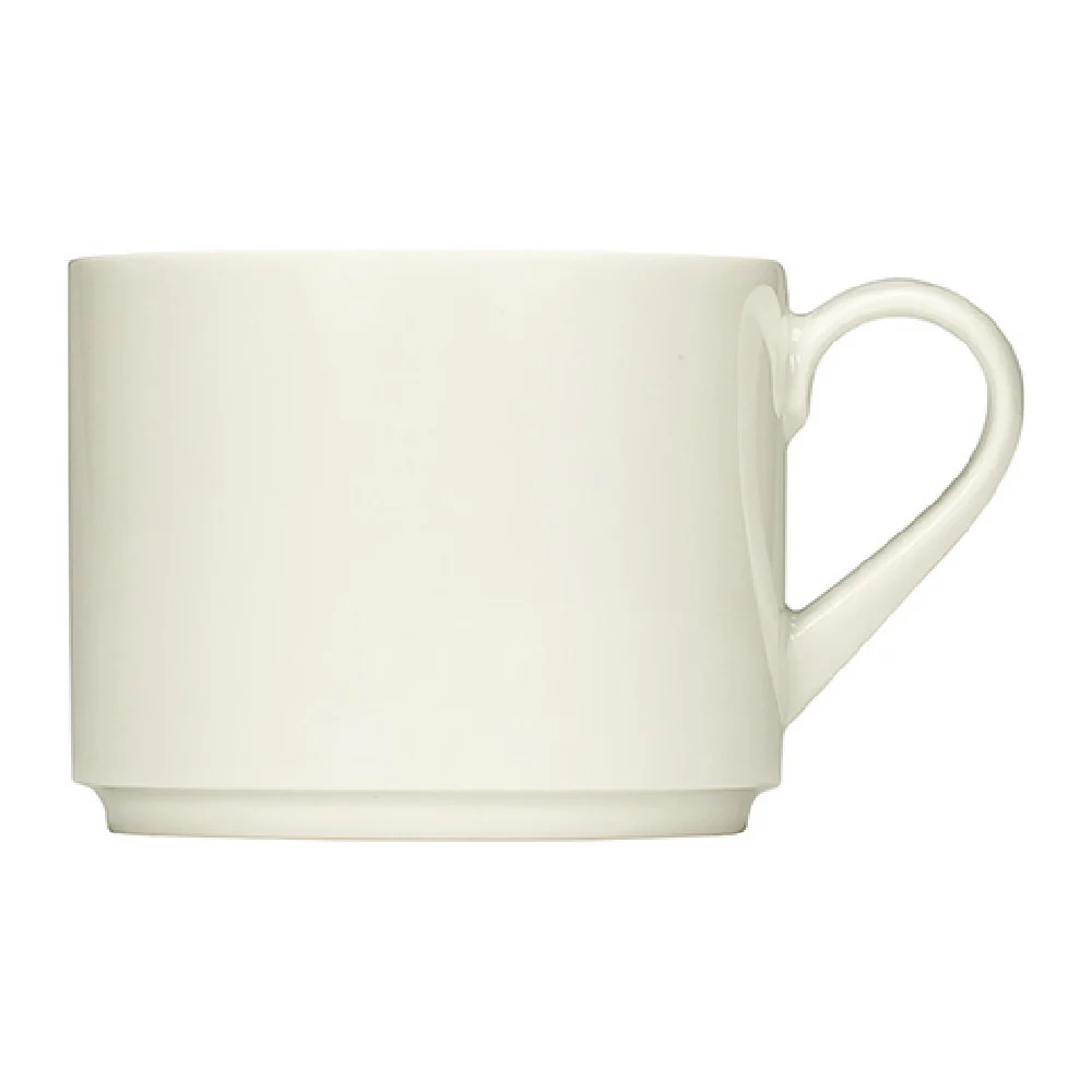 BauscherHepp 695122-426048 7.4 Oz Cup Stackable Porcelain Finest Loom Grey