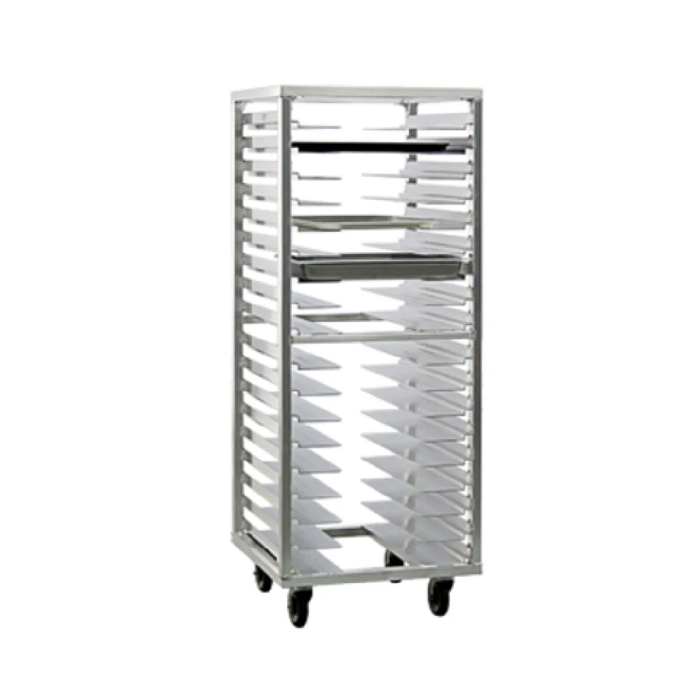 New Age Industrial 1637 24-1/2 Inch Universal Pan Rack Mobile Aluminum with Swivel Casters