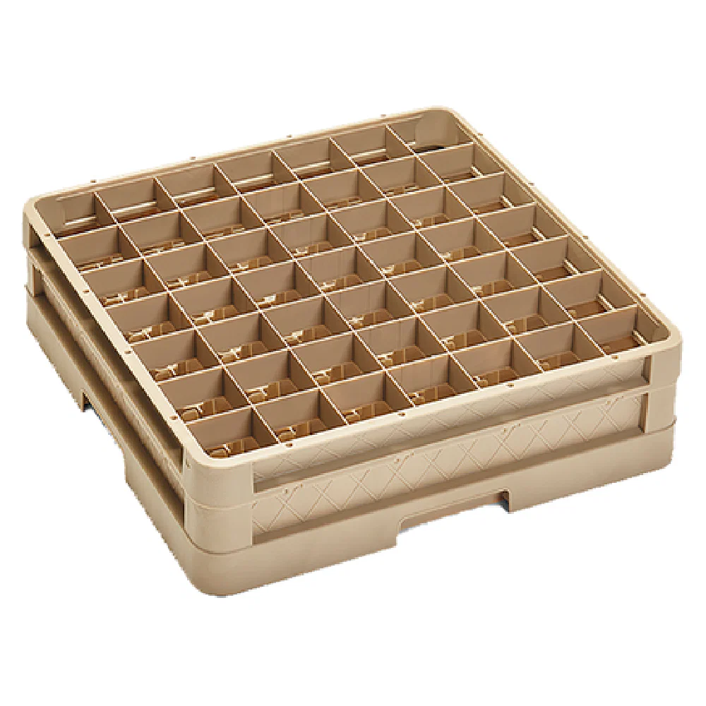 Vollrath CR9E 19 Inch Dishwasher Rack Glass Compartment Beige with 49 Compartments Vollrath CR9E 19 Inch Dishwasher Rack Glass Compartment Beige with 49 Compartments