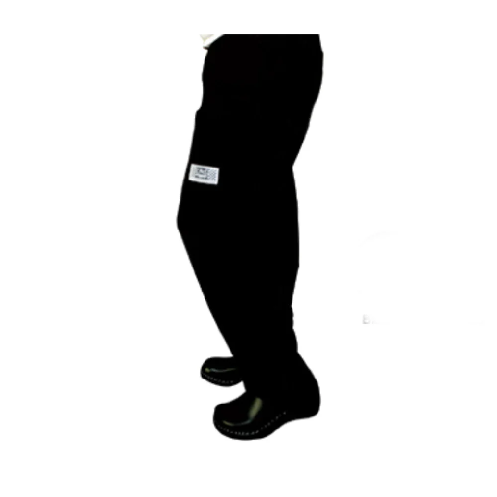 John Ritzenthaler Company P002BK-3X 3X Mens Unisex Chef's Pants Black Poly Cotton Blend