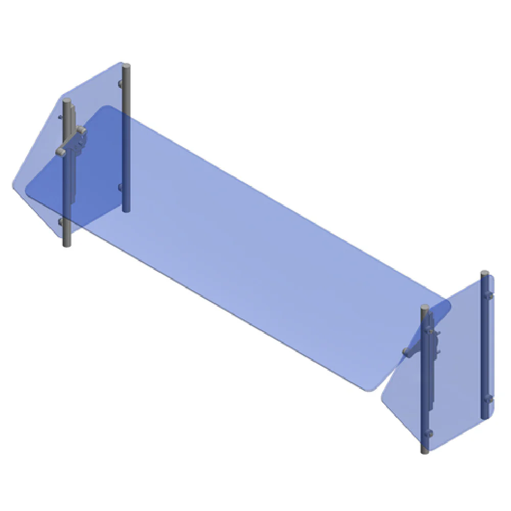 John Boos SG101-48 48 Inch Sneeze Guard Stainless Steel Tempered Glass and Adjustability John Boos SG101-48 48 Inch Sneeze Guard Stainless Steel Tempered Glass and Adjustability