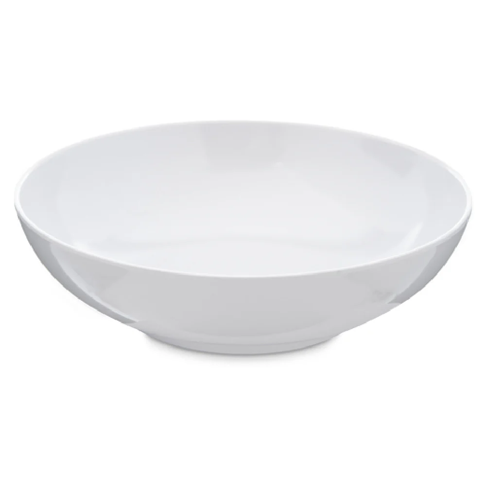 Carlisle 4381402 6-1/2 Inch White Melamine Soup Salad Bowl with Reinforced Rim Carlisle 4381402 6-1/2 Inch White Melamine Soup Salad Bowl with Reinforced Rim