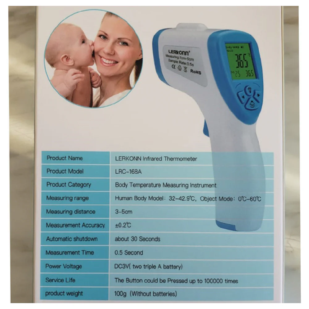 Sapphire Manufacturing SM-LRC-168A Infrared Forehead Thermometer Digital Display Sapphire Manufacturing SM-LRC-168A Infrared Forehead Thermometer Digital Display