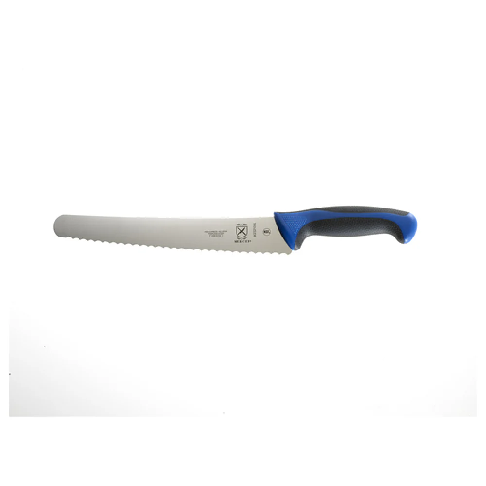 Mercer Culinary M23210BL 10 Inch High Carbon Bread Knife with Blue Handle
