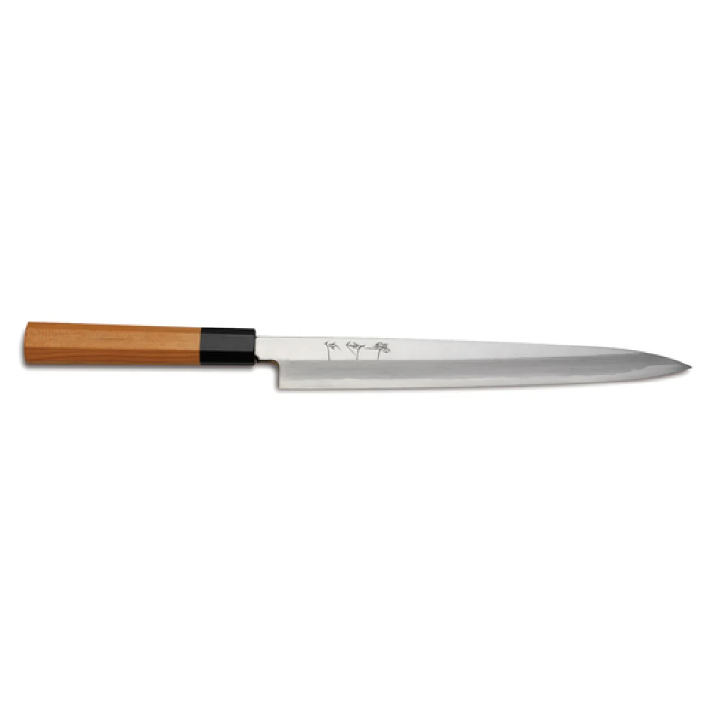 JB Prince Y820 27 10-1/2 Inch Smooth Edge Kanemasa Knife Wood Handle Forged JB Prince Y820 27 10-1/2 Inch Smooth Edge Kanemasa Knife Wood Handle Forged