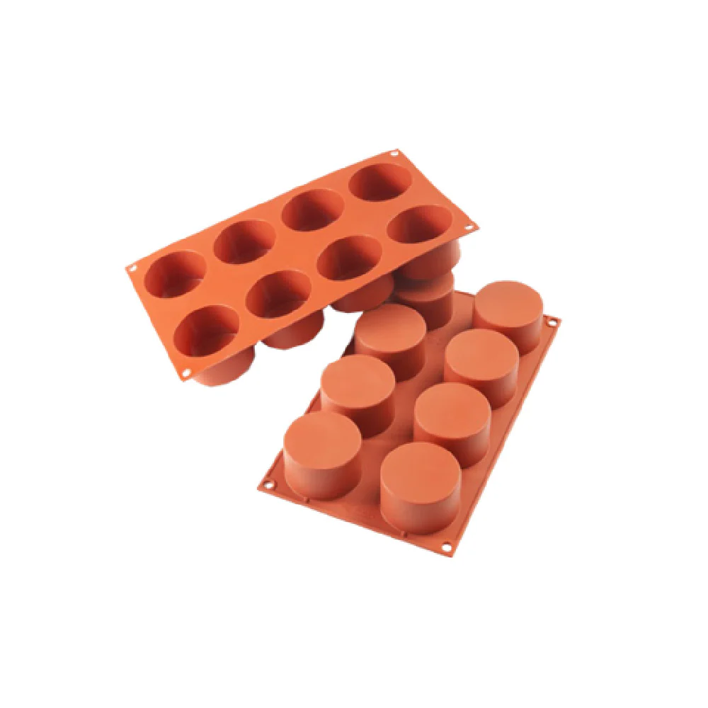 Louis Tellier SF119 12 Inch Flexible Mold Makes 8 Cylinders Silicone Made in Italy