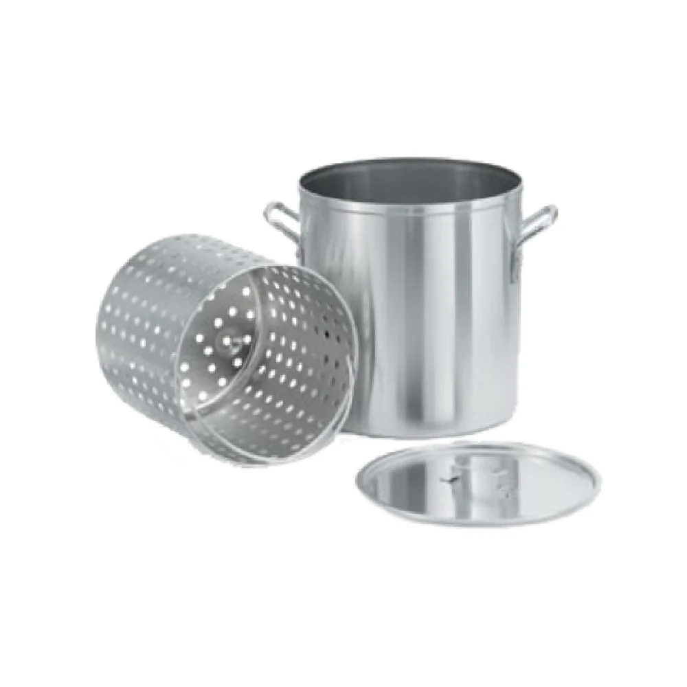 Vollrath 68289 Aluminum Steamer Basket with Bail Fits 20 Quart Pots