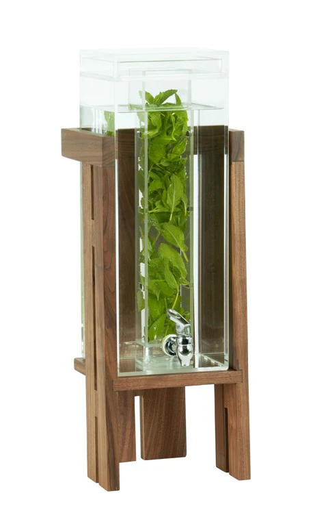 Cal Mil 23141-3INF-78 9.75 Inch 3 Gallon Infusion Beverage Dispenser Walnut Cal Mil 23141-3INF-78 9.75 Inch 3 Gallon Infusion Beverage Dispenser Walnut