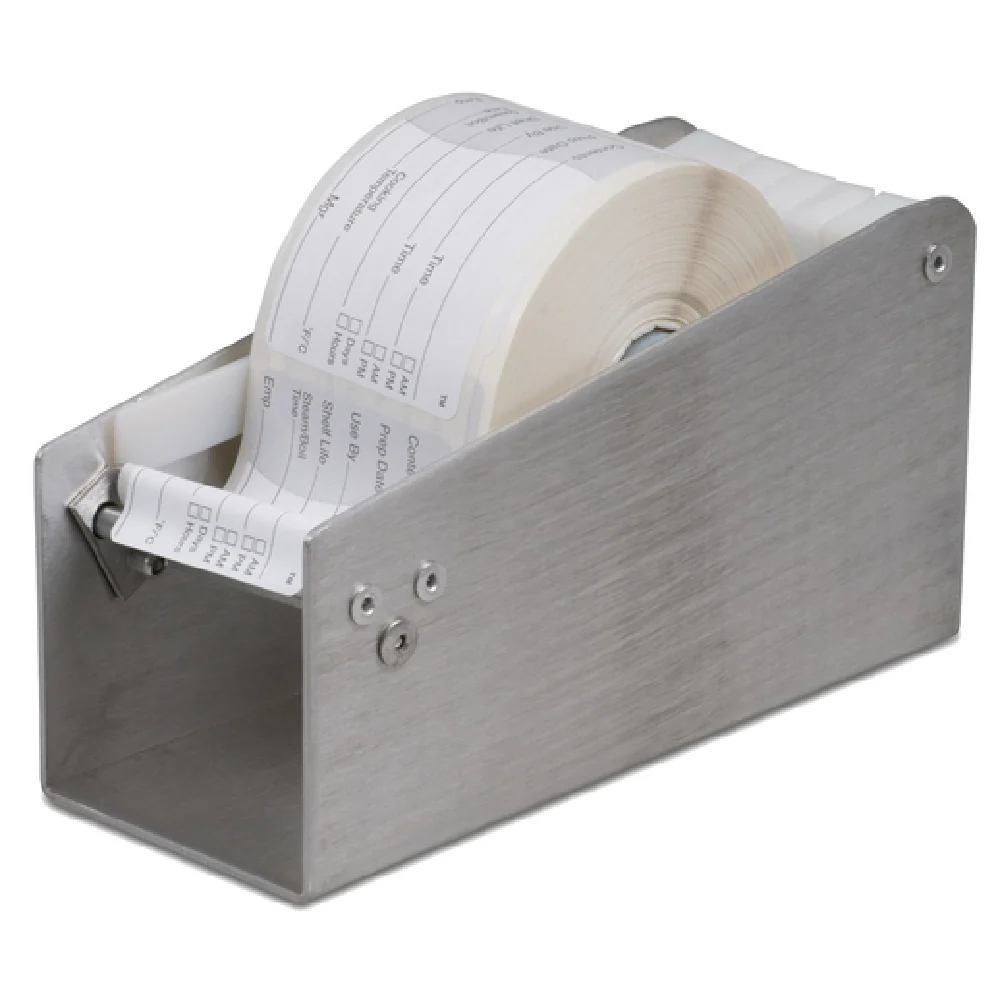JB Prince U971 2 Inch Manual Daymark Label Dispenser Stainless Steel with Single Slot JB Prince U971 2 Inch Manual Daymark Label Dispenser Stainless Steel with Single Slot