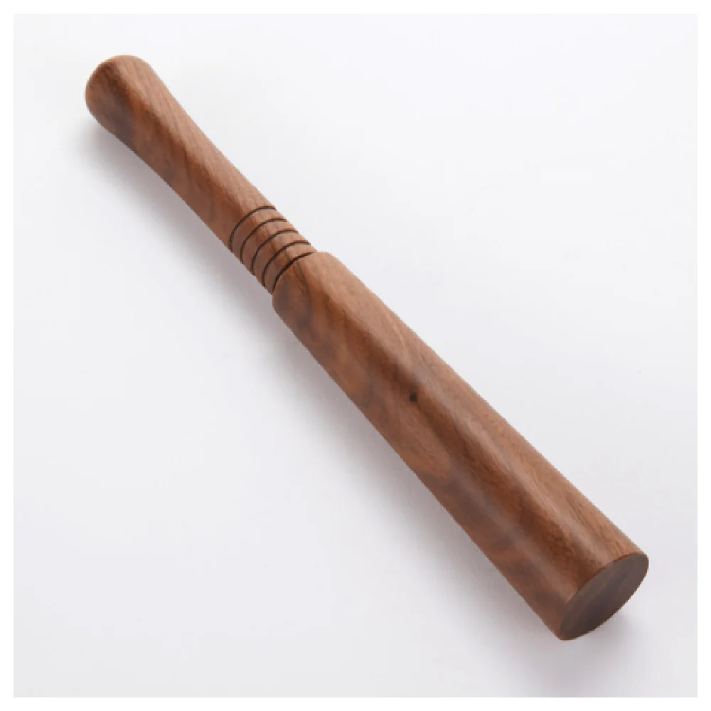 American Metalcraft MWW10 10 Inch Muddler Wood Walnut with Ergonomic Design