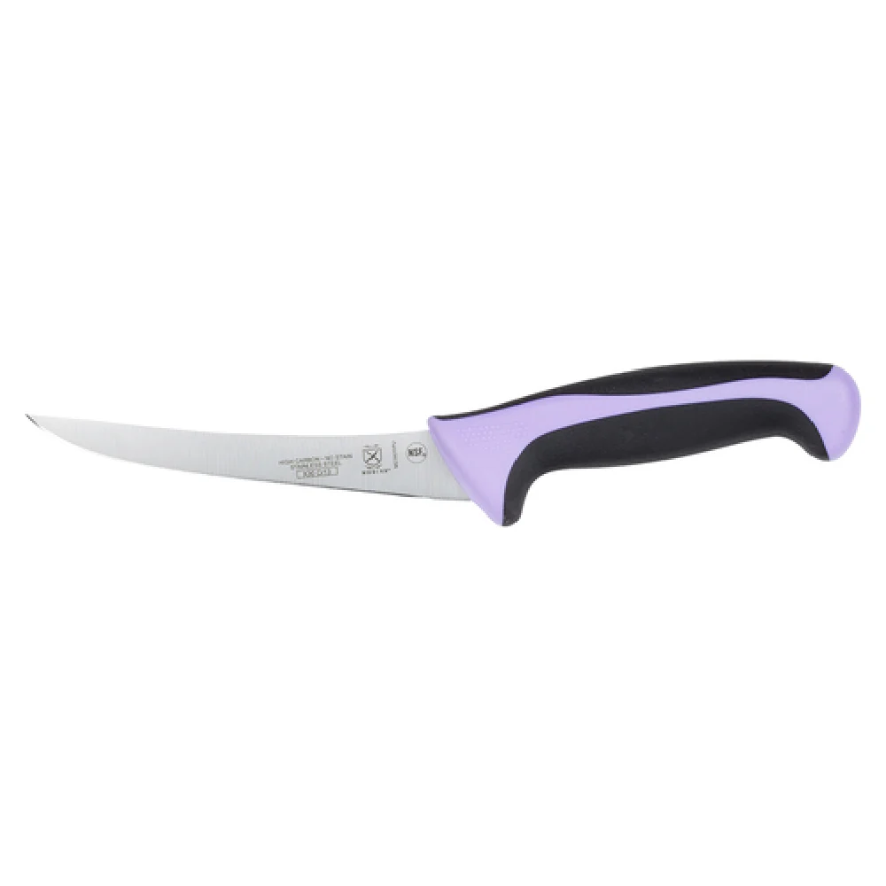 Mercer Culinary M23820PU 6 Inch Curved Boning Knife High Carbon Steel Purple Handle