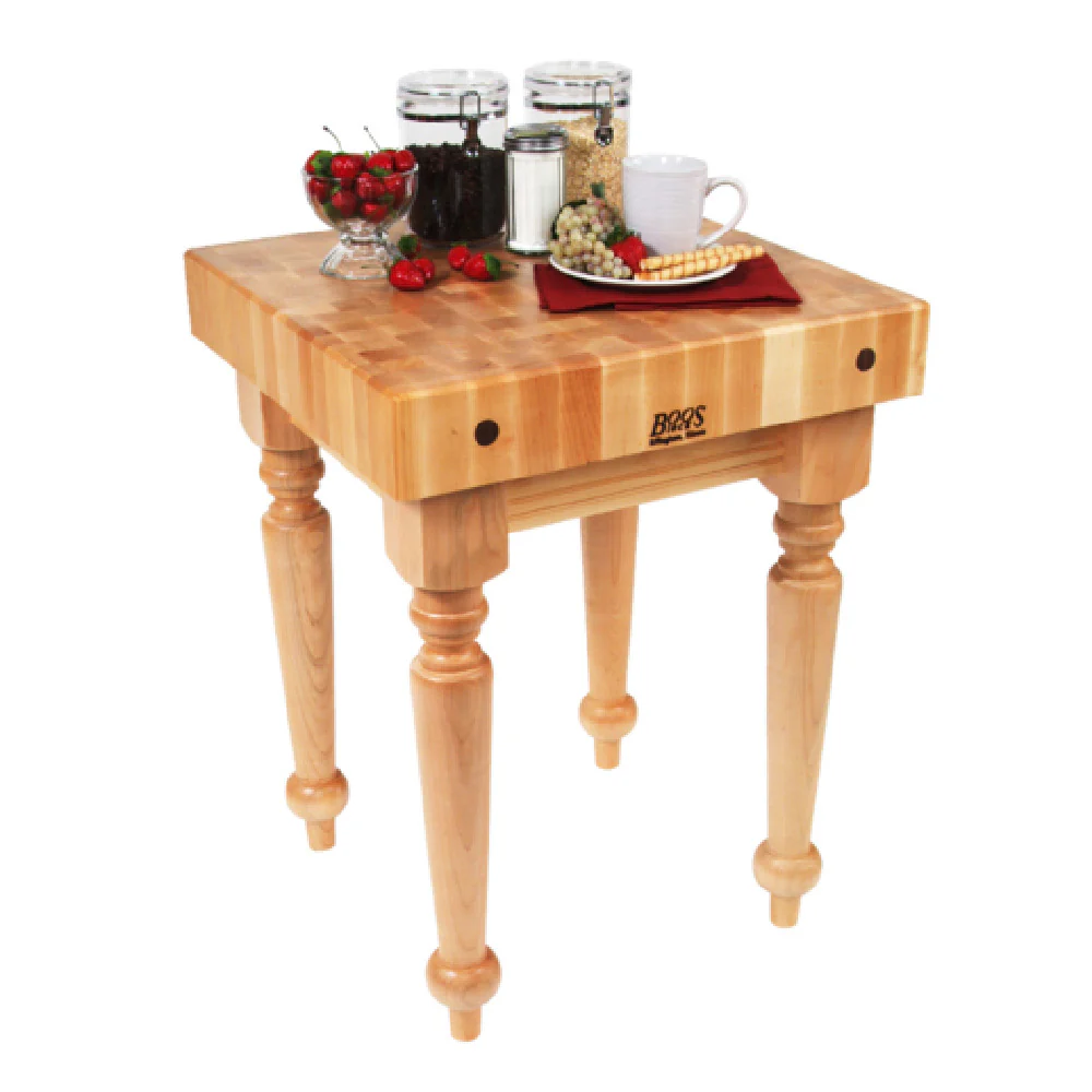 John Boos SARB2-M 30 Inch Butcher Block with Oil Finish Maple Top John Boos SARB2-M 30 Inch Butcher Block with Oil Finish Maple Top