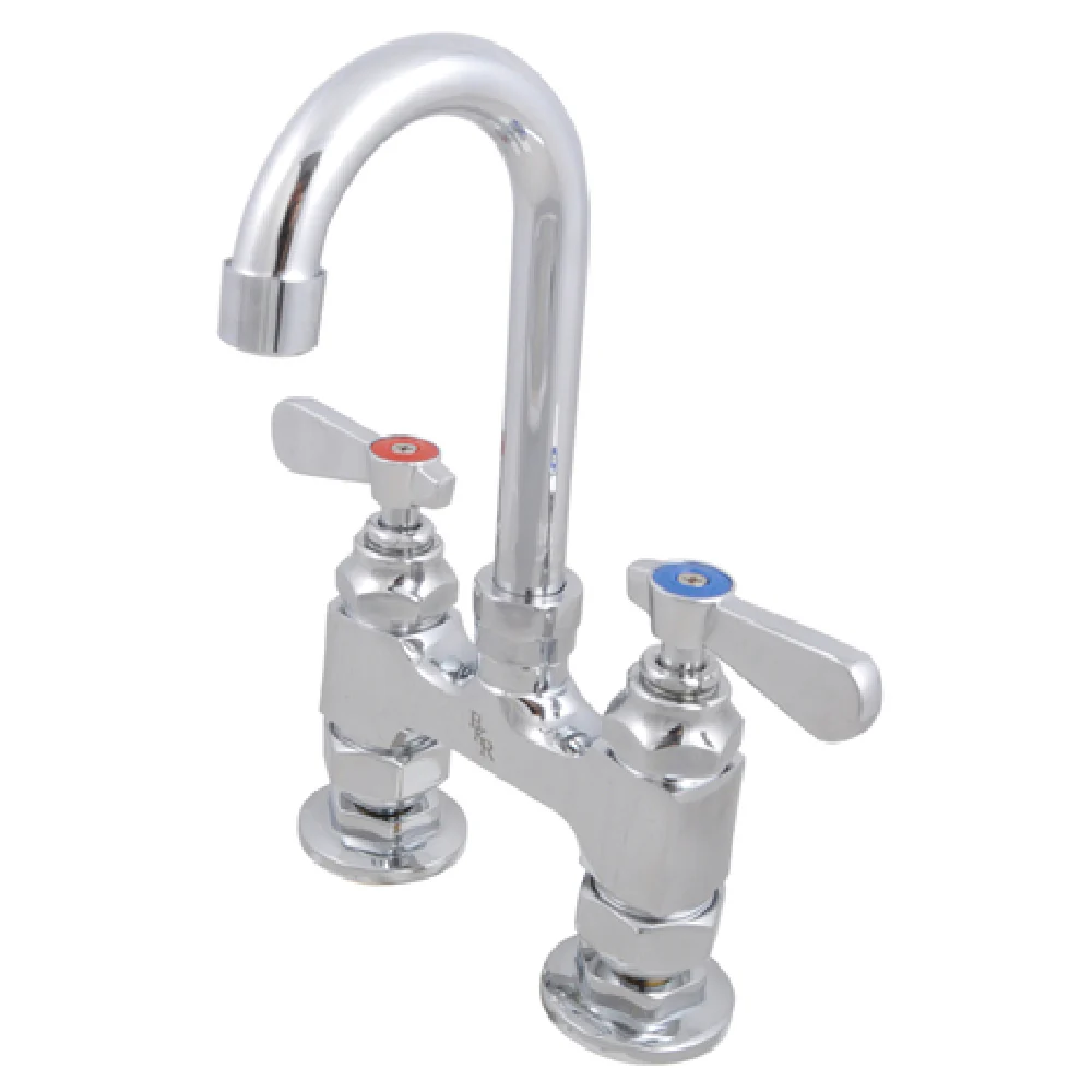 BK Resources BKF4HD-5G-G 4 Inch Deck Mount Gooseneck Heavy Duty Faucet Lead Free BK Resources BKF4HD-5G-G 4 Inch Deck Mount Gooseneck Heavy Duty Faucet Lead Free