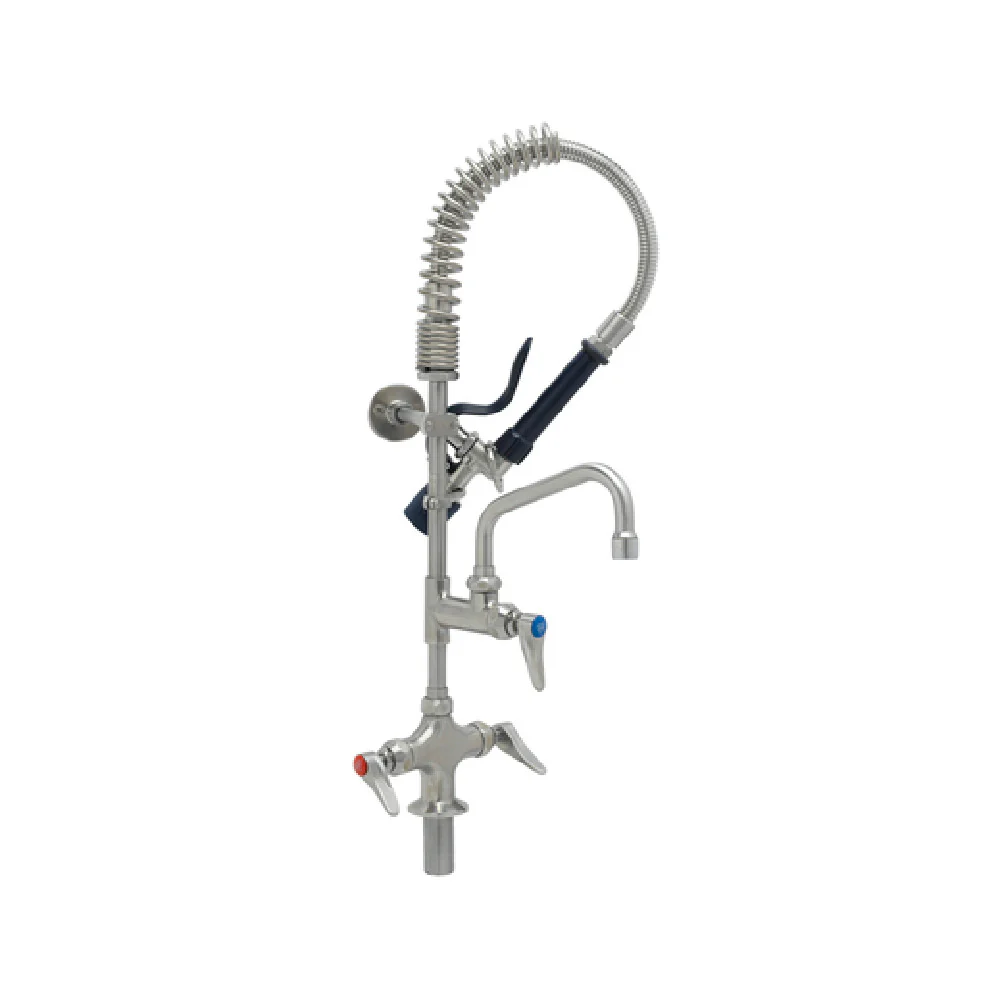 T&S Brass SMPM-2DLN-06 6 Inch Stainless Steel Pre-Rinse Faucet with Hose