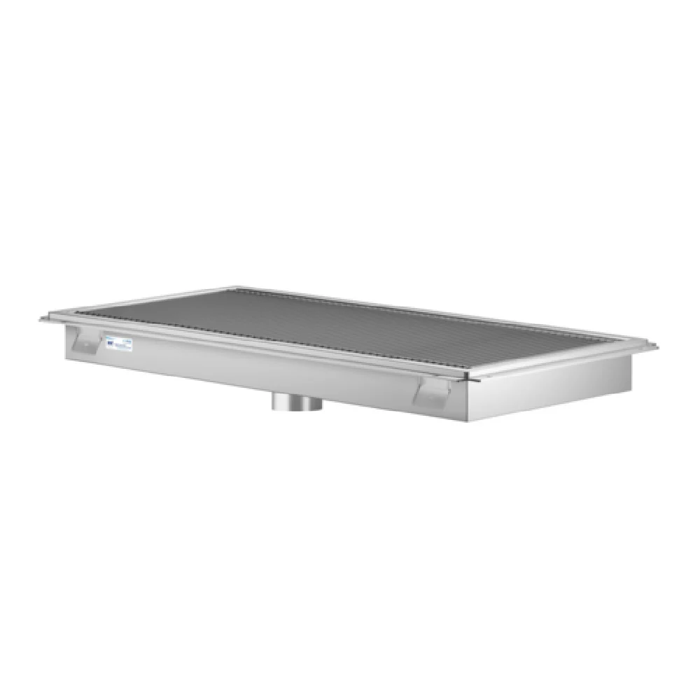 Koolmore KM-FTG-1896 96 Inch Drain Stainless Steel Floor Trough with Removable Baskets Koolmore KM-FTG-1896 96 Inch Drain Stainless Steel Floor Trough with Removable Baskets