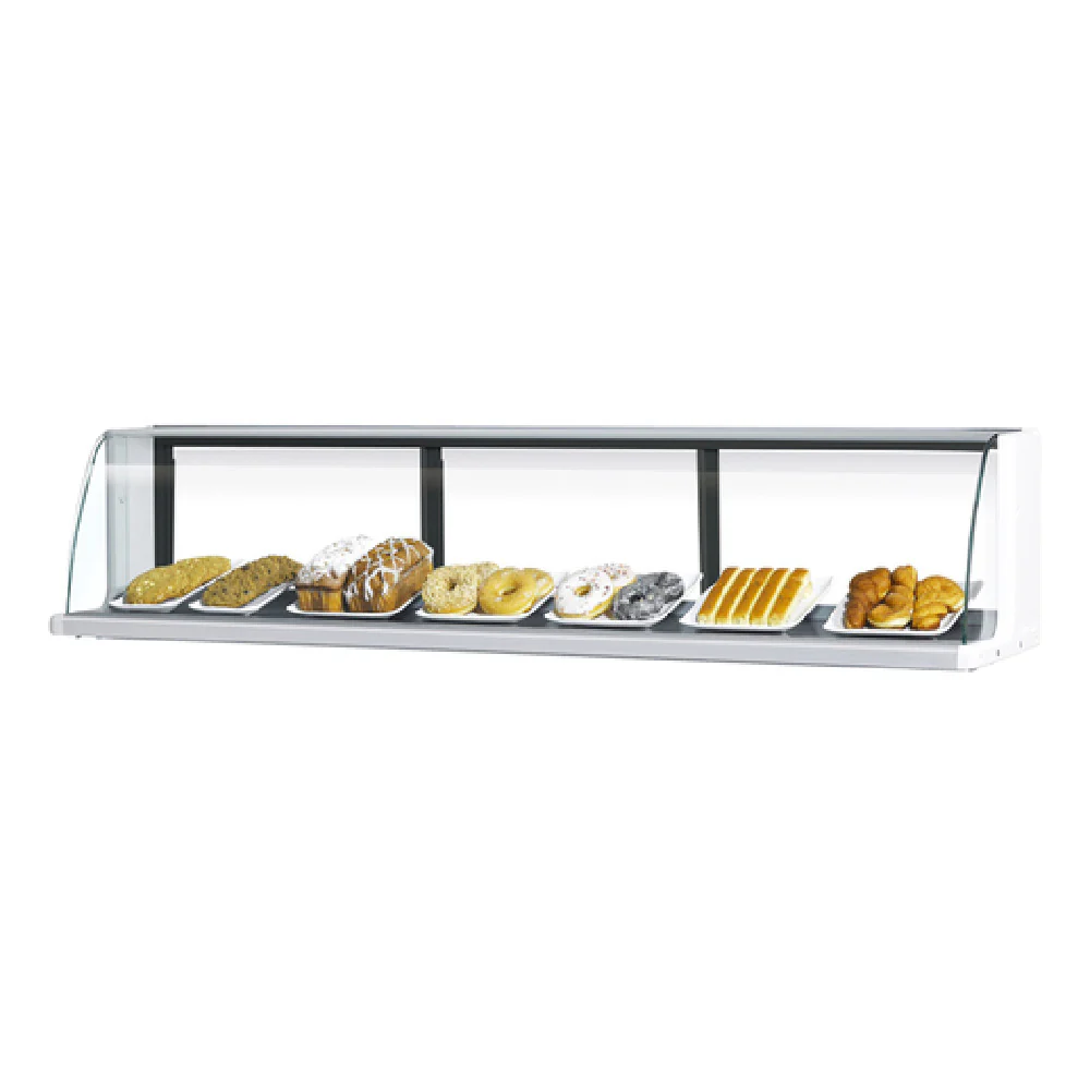 Turbo Air TOMD-75LW(B) 75 Inch Dry Case Non-Refrigerated Stainless Steel and Glass