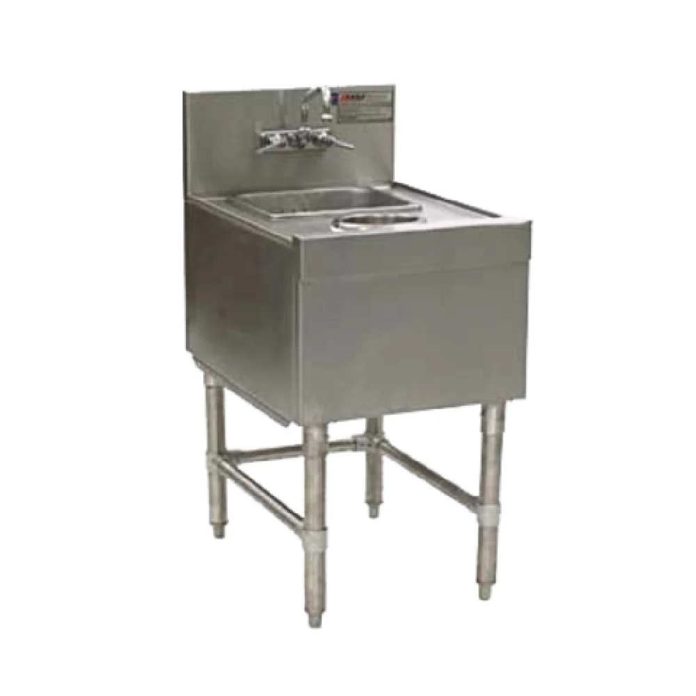 Eagle WSW18-24 18 Inch Spec-Bar Wet Waste Sink with 20 Gauge Stainless Steel Eagle WSW18-24 18 Inch Spec-Bar Wet Waste Sink with 20 Gauge Stainless Steel