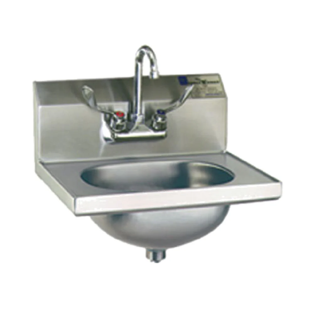 Eagle HSA-10-FW-1X 13 Inch Hand Sink Wall Mount Stainless Steel with Faucet and Drain