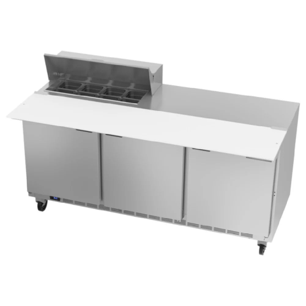 Beverage Air SPE72HC-08C 72 Inch Three Section Refrigerated Counter 20.02 cu ft