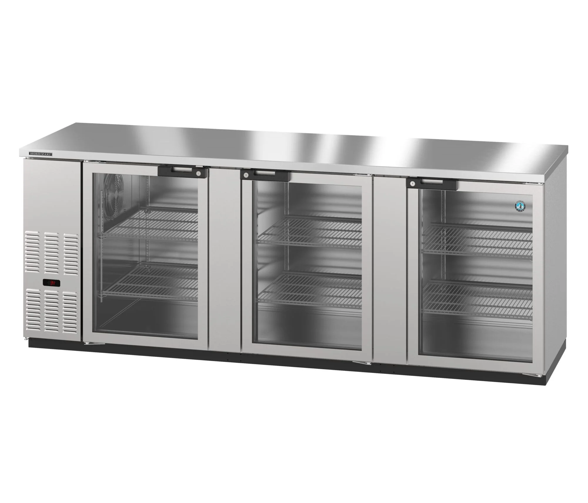 Hoshizaki BB95-G-S 95 Inch Three-section Refrigerated Back Bar Cooler Stainless Steel and LED Lighting Hoshizaki BB95-G-S 95 Inch Three-section Refrigerated Back Bar Cooler Stainless Steel and LED Lighting