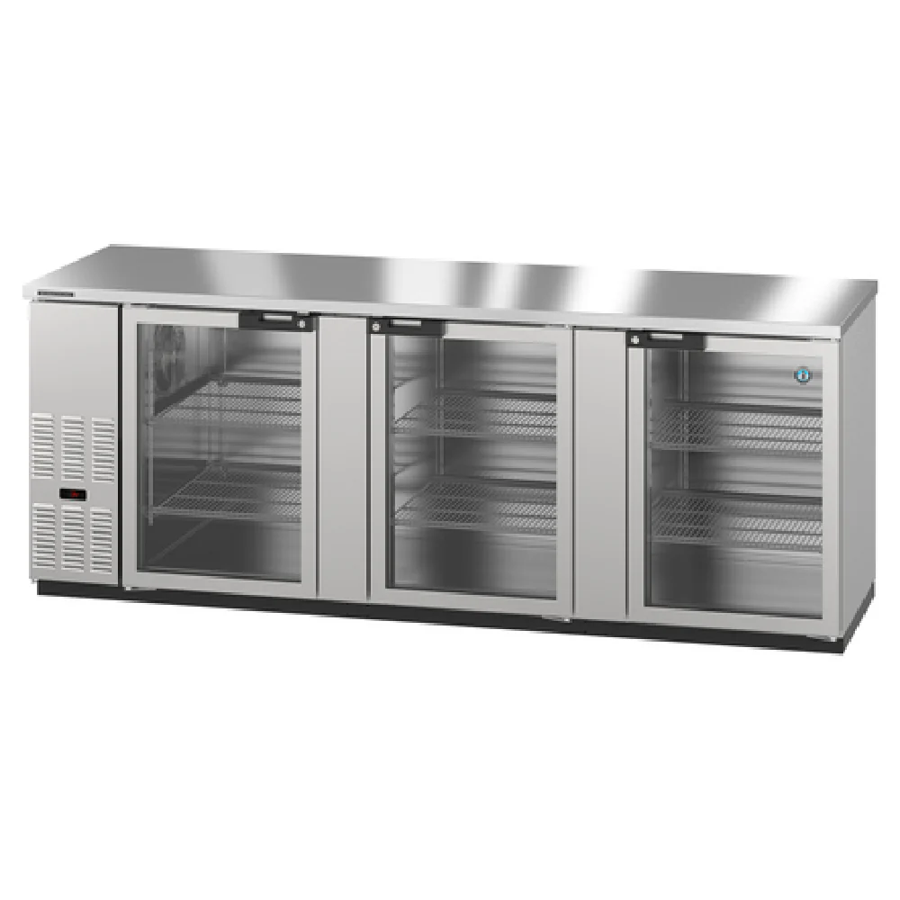 Hoshizaki BB95-G-S 95 Inch Three-section Refrigerated Back Bar Cooler Stainless Steel and LED Lighting Hoshizaki BB95-G-S 95 Inch Three-section Refrigerated Back Bar Cooler Stainless Steel and LED Lighting