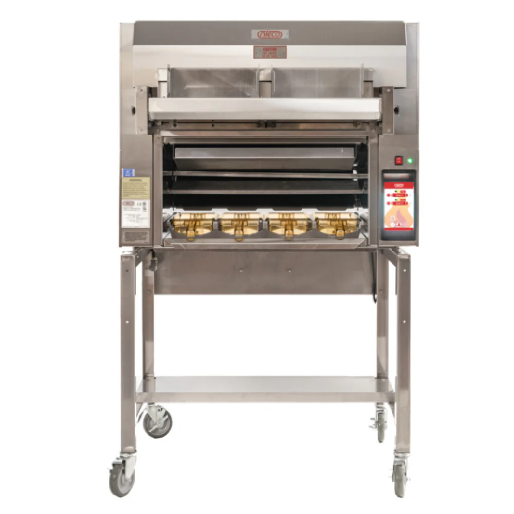 Nieco LLC MV64-2-G 42 Inch Gas Conveyor Broiler with (2) 13 Inch Broiling Belts 105000 BTU