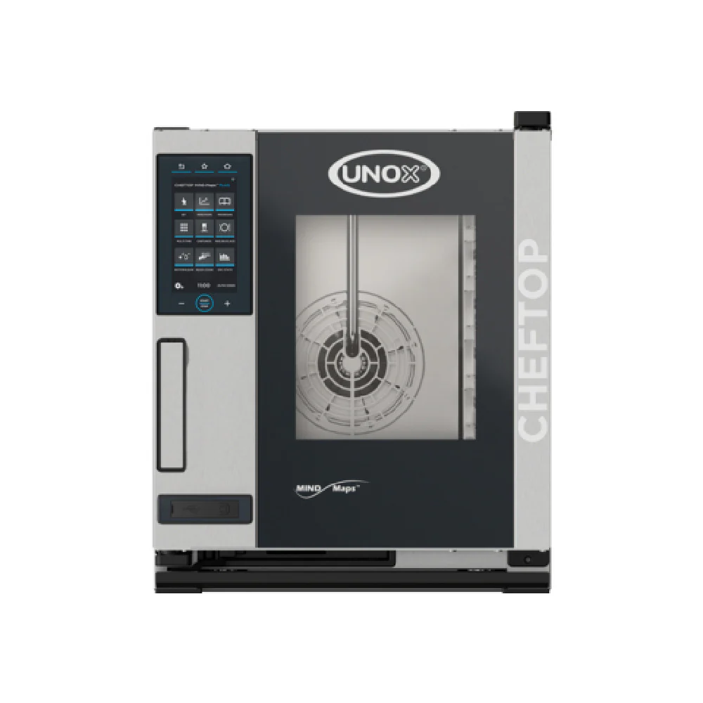 UNOX XACC-0513-EPLM_208-240/60/3 21 Inch Electric Combi Oven Countertop Stainless Steel with Programmable Menu UNOX XACC-0513-EPLM_208-240/60/3 21 Inch Electric Combi Oven Countertop Stainless Steel with Programmable Menu