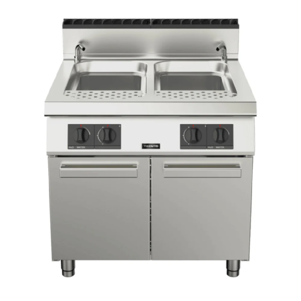 Omcan 49099 34 Inch Double Tank Gas Pasta Cooker with Faucet 95000 BTU Omcan 49099 34 Inch Double Tank Gas Pasta Cooker with Faucet 95000 BTU