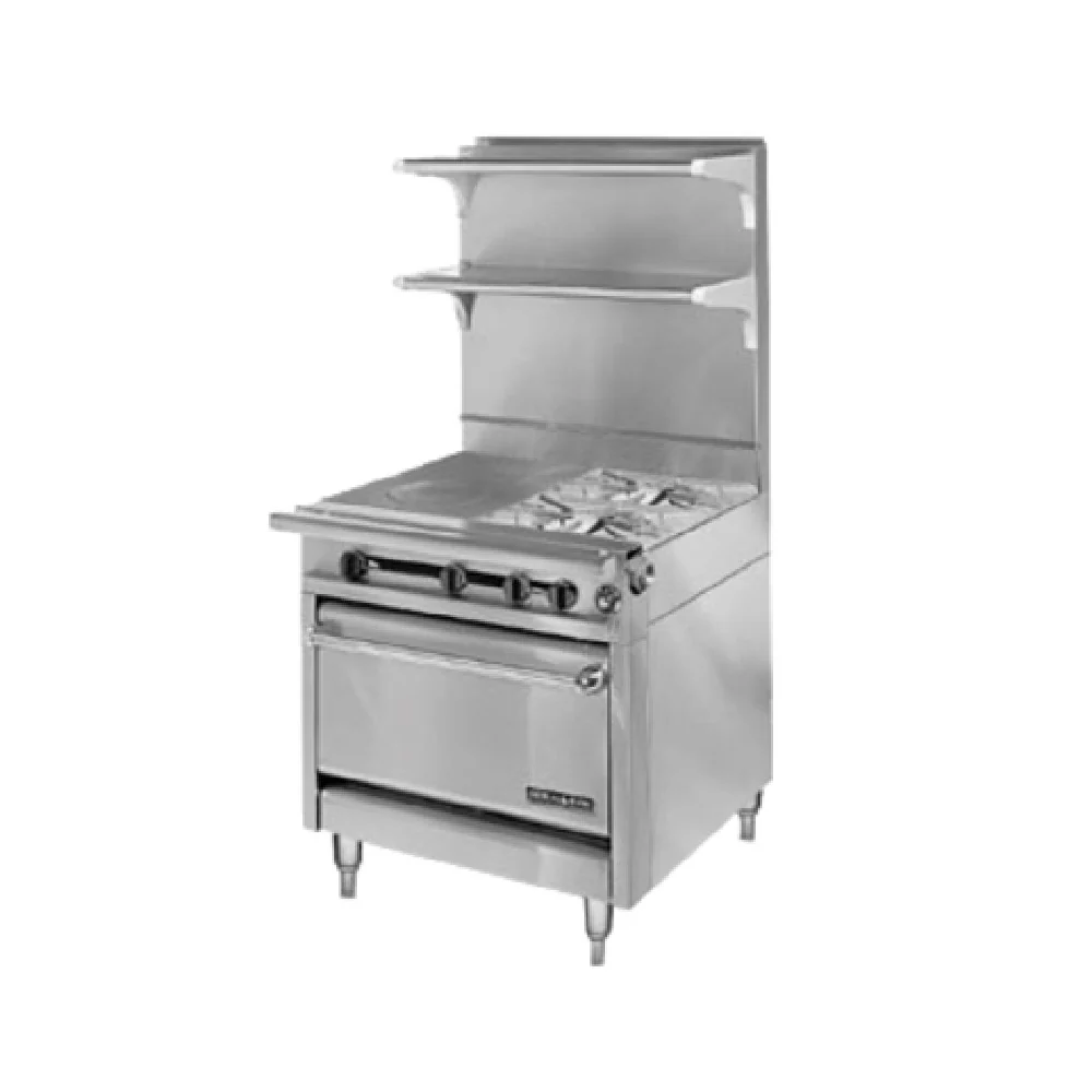 American Range HD34-1FT-2-O_NAT 34 Inch Gas Range with 2 Burners 37000 BTU and French Top