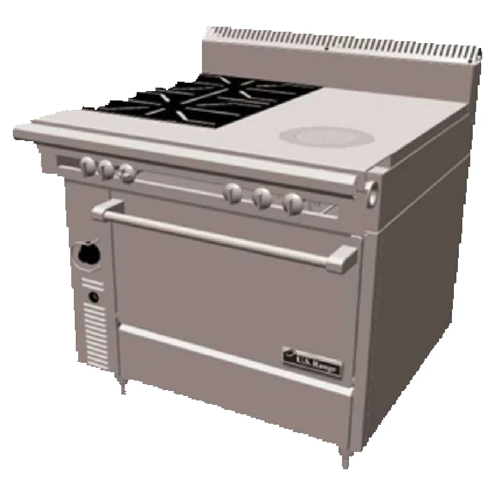 Garland C0836-17_LP 36 Inch Gas Range Heavy Duty Gas (2) 30000 BTU Burners and Hot Top Garland C0836-17_LP 36 Inch Gas Range Heavy Duty Gas (2) 30000 BTU Burners and Hot Top