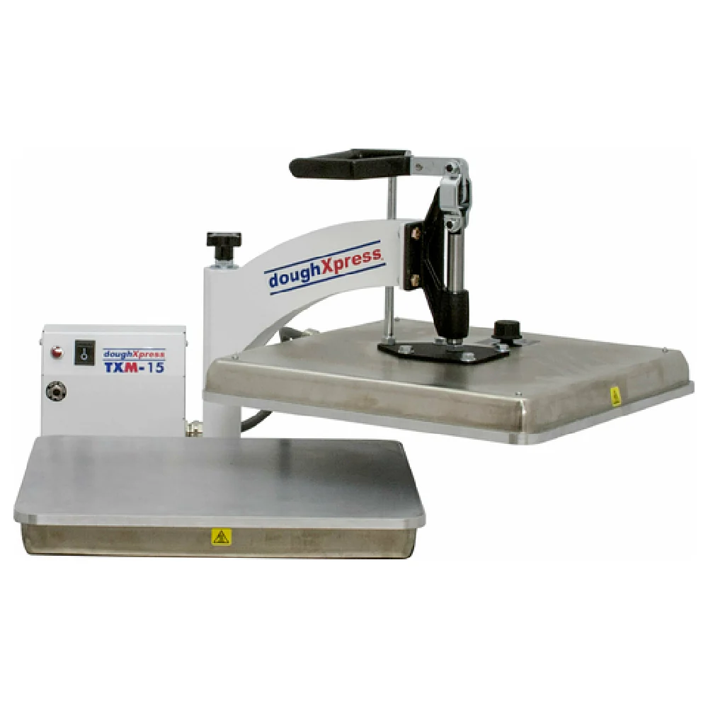 DoughXpress TXM-15 15 Inch Tortilla Dough Press Manual Uncoated Aluminum