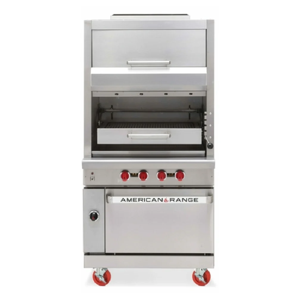 American Range AGBU-WO-4_NAT 36 Inch Infrared Broiler Gas with Top Ovens 128000 BTU
