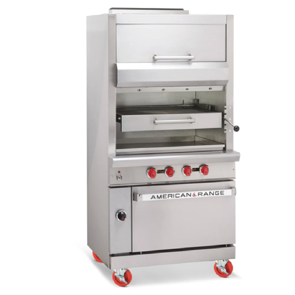 American Range AGBU-WO-4_NAT 36 Inch Infrared Broiler Gas with Top Ovens 128000 BTU American Range AGBU-WO-4_NAT 36 Inch Infrared Broiler Gas with Top Ovens 128000 BTU