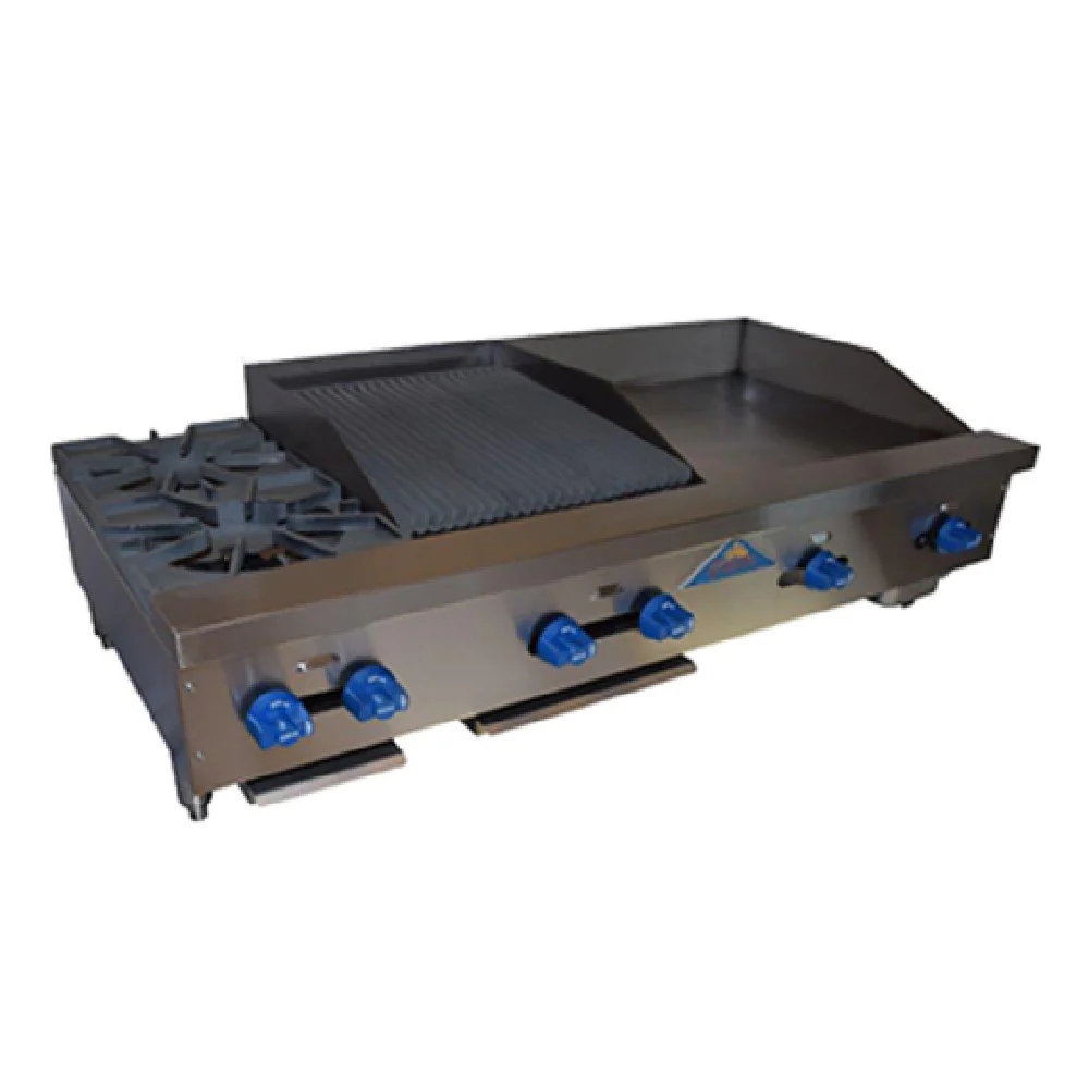 Comstock-Castle FHP54-24T-1.5RB 54 Inch Char-Broiler and Griddle Gas 128000 BTU