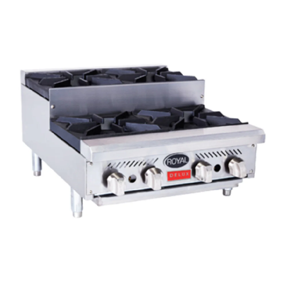 Royal Range Of California RDHP-24-4SU_NAT Delux Series Step-up Hotplate Gas Royal Range Of California RDHP-24-4SU_NAT Delux Series Step-up Hotplate Gas