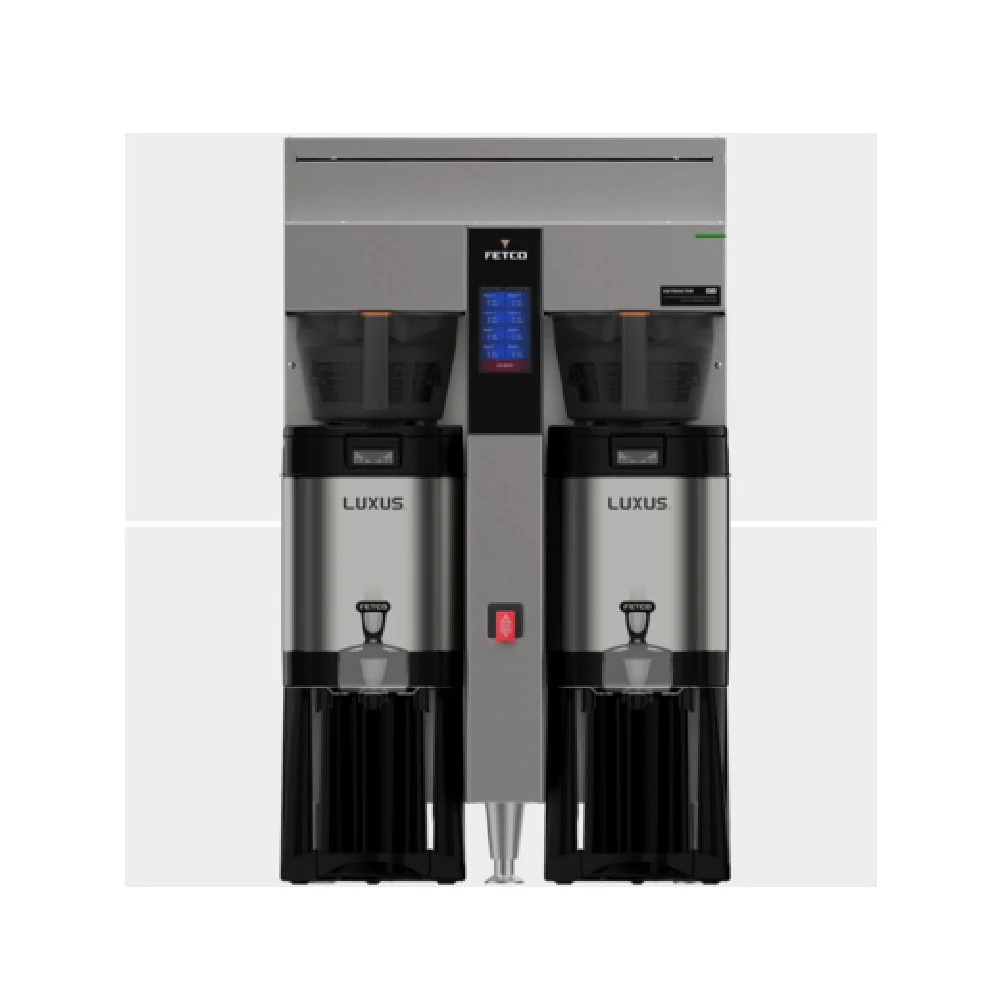 Fetco CBS-2252-NG (E2252US-UB230-MA110) 21 Inch Automatic Fill Coffee Brewer Twin with 1.5 Gallon Capacity Fetco CBS-2252-NG (E2252US-UB230-MA110) 21 Inch Automatic Fill Coffee Brewer Twin with 1.5 Gallon Capacity