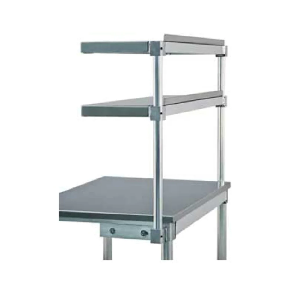 New Age Industrial 99820 24 Inch Stainless Steel Cantilever Overshelf with Table Mount