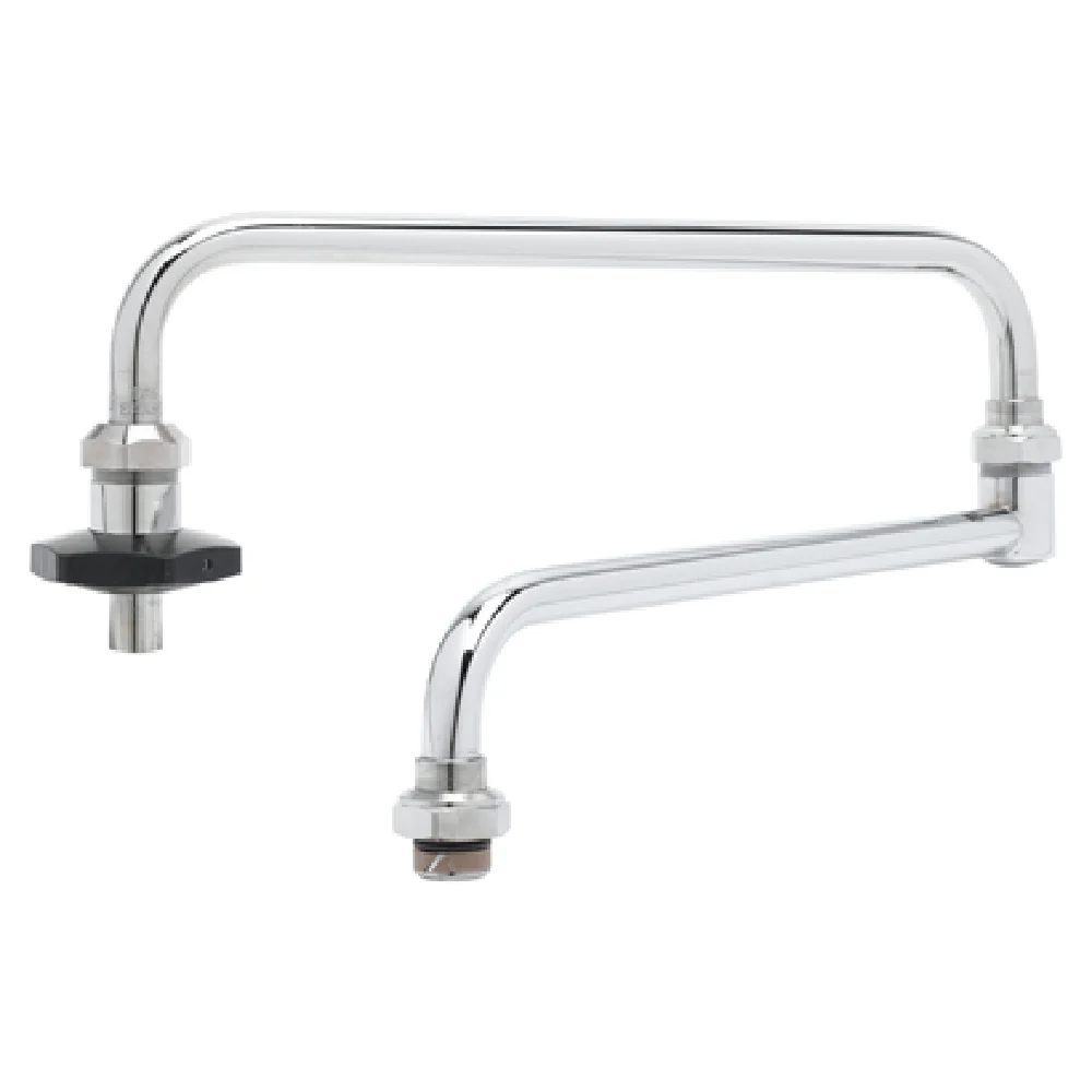 T&S Brass 002872-40 12 Inch Double Joint Swing Nozzle with Insulated Grip Chrome Plated Brass T&S Brass 002872-40 12 Inch Double Joint Swing Nozzle with Insulated Grip Chrome Plated Brass