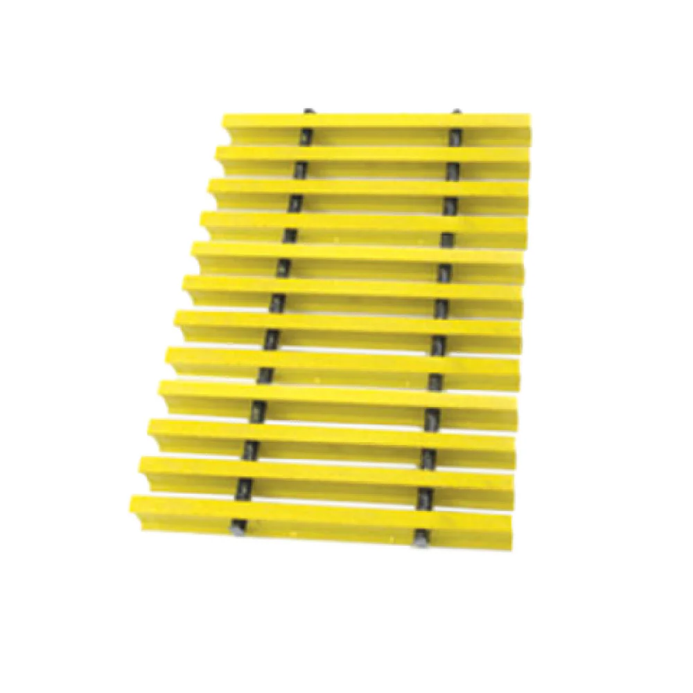 Eagle 362654 21 Inch Replacement Subway-Style Grating for Floor Trough Yellow Fiberglass