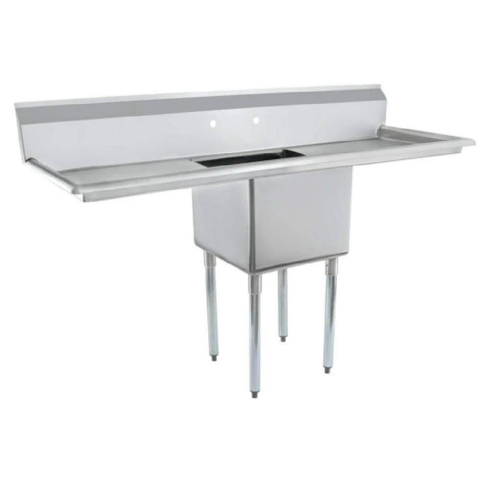 Empura Stainless ESD11818LR24 Sink 66 Inch with 2 Drainboards 18 Gauge Empura Stainless ESD11818LR24 Sink 66 Inch with 2 Drainboards 18 Gauge