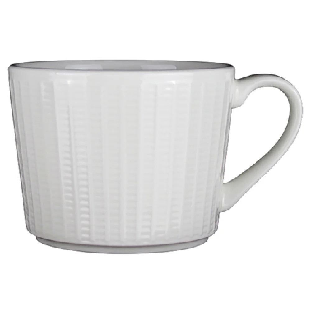 Steelite 9117C1201 8 Oz Can Cup White Willow Alumina Vitrified - 3 Dozen Packs