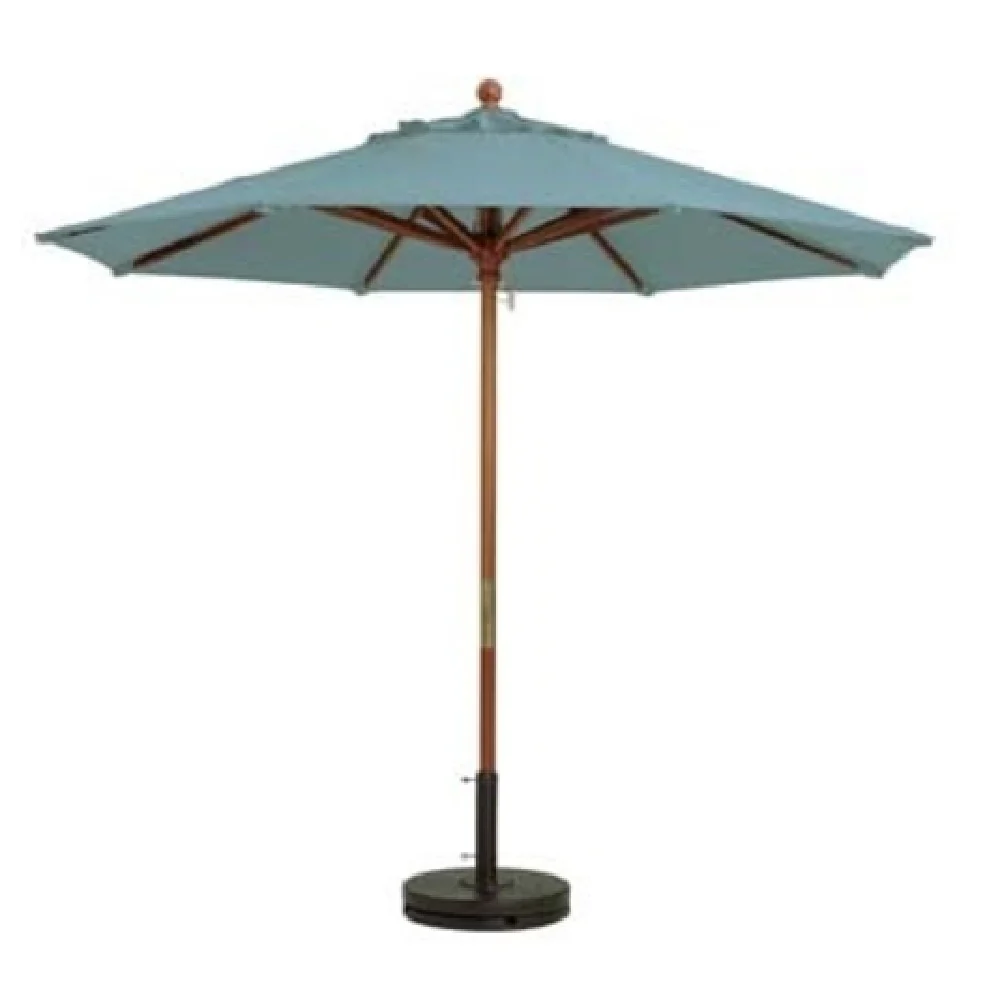 Grosfillex 98915031 9 Ft Round Top Umbrella Outdura Fabric Spa Blue Grosfillex 98915031 9 Ft Round Top Umbrella Outdura Fabric Spa Blue