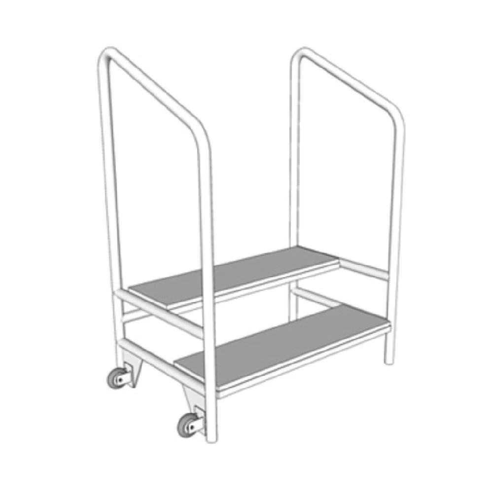 Forbes Industries 4192-28 39 Inch Stage Stairs with 28 Inch Guard Rails Forbes Industries 4192-28 39 Inch Stage Stairs with 28 Inch Guard Rails