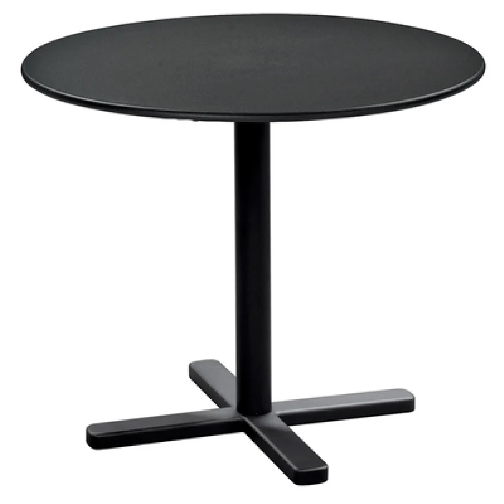 emuamericas 849 32 Inch Round Steel Tilt Top Table Outdoor Indoor