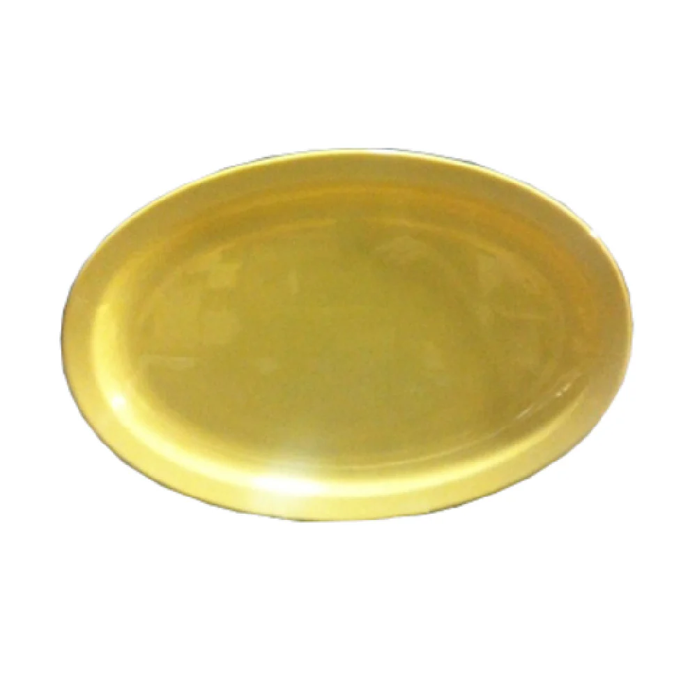 Yanco NS-510Y 9-3/4 Inch Oval Platter Dishwasher Safe Heavy Weight Melamine Yellow