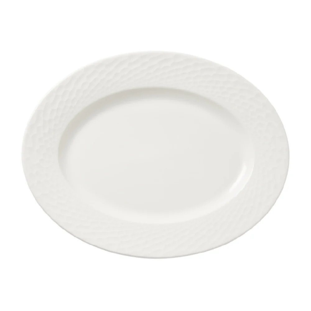 Steelite 9120C1291 13 Inch Oval Plate Alumina Vitrified Ceramic - 1 Dozen Packs